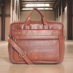 house of common Men & Women Tan Messenger Bag-picture-16