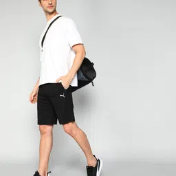 puma Solid Men Black Sports Shorts image 2