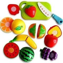 trends maker Fruits Cutting Play Toy Set with Velcro - Pretend Play Educational Toysfor Kids-picture-27