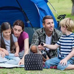 diximo Travel Lunch / Tiffin / Storage Bag for Office, College & School Polyester Blue) Waterproof Lunch Bag image 4