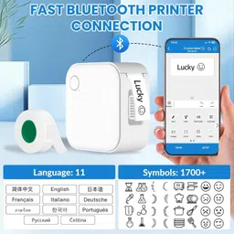 QIMAGE QMG24 Palm-Sized Bluetooth Wireless Label mini Printer|Connect(iOS/Android)Ideal Thermal Receipt Printer image 3
