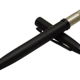 parmarth enterprises Iris Matte Black Finish Premium Executive Slim Metal Body Fine Point Ball Pen image 4