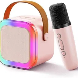 goodsmaze Portable Karaoke Microphone Speaker Set, K12 Model, RGB LED Lights Microphone-picture-12