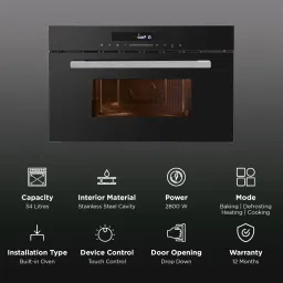 FABER MICROWAVE FBIMWO 34 CGS BK 34L Convection Microwave Oven with 10 Auto Cook Menus (Black) image 3