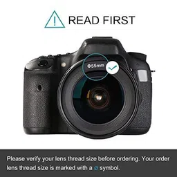 FND Lens Cap Cover Replacement LC-55A for Nikon AF-P DX 18-55mm f/3.5-5.6G VR Lens Cap, Compatible with Nikon D7200 D5600 D5500 D5300 D3500 D3400 D3300 DSLR Camera 18-55 mm Lens only image 4