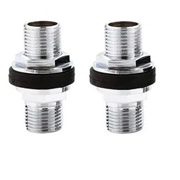 KI CP Brass Tank Nipple/Connector 1 Inch (25 MM) Male Ends - Pack of 2 image 1