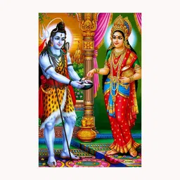 Annapurna Devi Poster/Annapurna Devi Photo for Kitchen/Annapurna Mata Photo for Kitchen (9x12 Inch) image 1