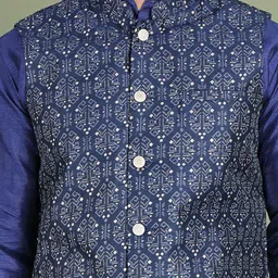 Jompers Men Printed Woven Nehru Jacket image 3