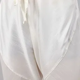 VASTRAMAY Mandarin Collar Straight Kurta With Churidar & Woven Design Nehru Jacket image 3