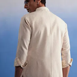 SHVAAS by VASTRAMAY Cotton Nehru Jacket image 4