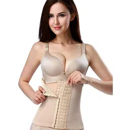 acorn crafts Waist Trainer Corset for Women | Adjustable Tummy Tucker Girdle Body Shaper with 6 Rows of Hooks for Slimming & Support image 1