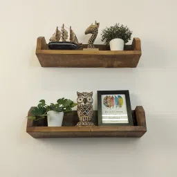 symplify Diego Wooden Wall Shelf Organiser image 5