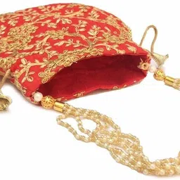 houseofcommon Women Red Potli image 3