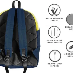 hmfurrys finest Small 12 L Backpack Small Bag for Daily Use 1 Main Compartment Front Zip Pocket Mini image 3