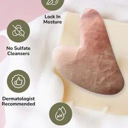OROSSENTIALS Pink Rose Quartz Gua Sha image 2