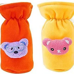 sarvatapana Baby Milk Feeding Bottle Cover for Feeders Soft Plush Stretchable, 60-125 ML image 1