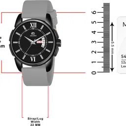 adamo Men’s Formal Watch with Day & Date, 3D Dome Glass – 883NDI02 Analog Watch - For Men 883NDI02 image 4