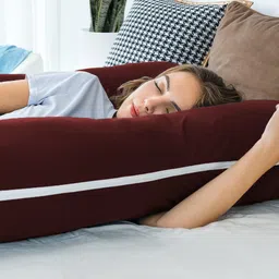 linenovation Microfibre Solid Pregnancy Pillow Pack of 1 image 4