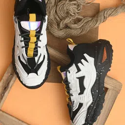 roxanne Black Sport Lace Canvas Trendy Vesca Sneakers For Men image 2