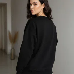 calm down Women Full Sleeve Solid Sweatshirt image 2