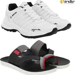Birde Stylish Combo Pack of 2 Lightweight Gym, Running Shoes With Sandals Walking Shoes For Men-picture-11
