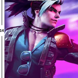 creative print solution Free fire Rock man Digital Reprint Clip Board Exam Pad (14x9.5 Inches) image 4