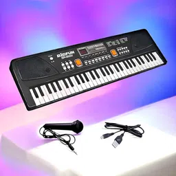 snm97 61-Keys Musical Keyboard Piano with Mic for Kids Analog Portable Keyboard_A277-picture-12
