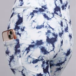 kashikey creation Dyed/Washed Women Reversible Light Blue Gym Shorts image 2