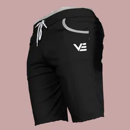 wereko Pack of 3 Solid Men Dark Blue, Silver, Black Casual Shorts image 3