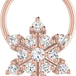 avsar Anika 14kt Cubic Zirconia Rose Gold Nose Wire-picture-43