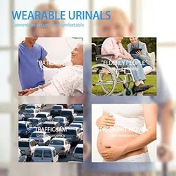 prifremi Silicone Urine Collector for Elderly men wearable urine bag (3000 ml) Urine Bag image 2