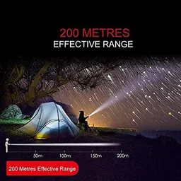 aonepter Aluminium 7 Mode Rechargeable Solar LED Torch Torch image 5