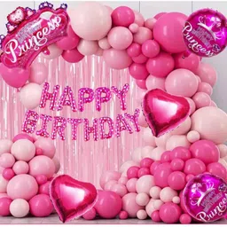 fundots Printed Princess Theme Birthday Decoration For Girls Party Decoration Kit Combo Pack Balloon-picture-45