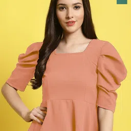 Fabflee Pack Of 2 Puff Sleeve Casual Tops-picture-18