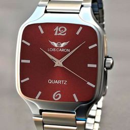 lois caron Elegant Silver Square Analog Quartz For Men/Boys Wrist watch Analog Watch - For Men LCS-4302-picture-24