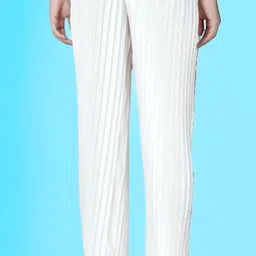 resham Pack of 2 Women Loose Fit White Lycra Blend Trousers image 2