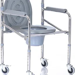 REN-W37 Commode Chair with Wheels for adults, bathroom chair for patient Commode Chair-image-81