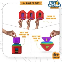 li'l wizards Bird House Nesting Toy with Peek-a-Boo Feature image 2