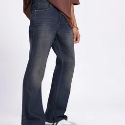 glitchez Men Boot-Leg Mid Rise Blue Jeans image 2