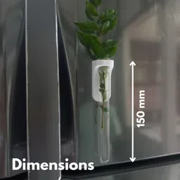 surji Minimal Magnet Plant Holder for Fridge and all Metallic Surfaces for Home Decor Plant Container Set image 3