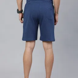 the indian garage co. Solid Men Blue Casual Shorts image 3