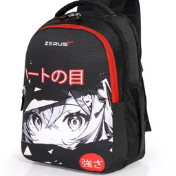 zerus Medium 30 L Laptop Backpack Modern Anime Print Backpack for Boys Men School College Students Daily Use Bag image 4
