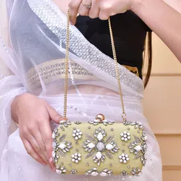 voylla Party Gold Clutch image 2