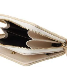 elios Women Casual Beige Artificial Leather Wallet - Mini image 5