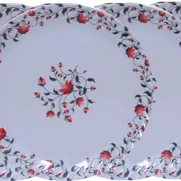 carnival Melamine Smart Dinner / Lunch/ Dining Plate Set 6 Pcs Dinner Plate image 1