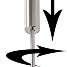 ticrox 60991 W Silver Mixi Egg,Lassi,Butter Milk Maker,Mixer (Apple Mixi) Pack of 1 Piece. Hand Blender image 2