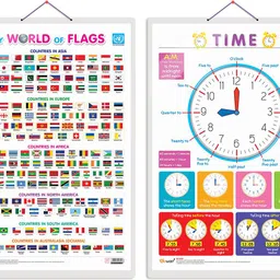 go woo Pack of 2 My World of Flags and TIME Educational charts-picture-13