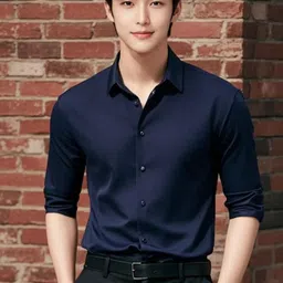 brocon Men Regular Fit Solid Spread Collar Party Shirt-picture-14