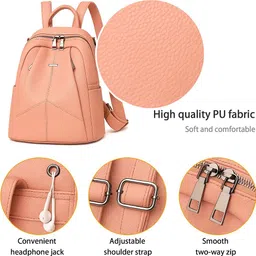 muchova Medium 23 L Backpack for Women Lightweight Casual Travel Bag for Girls image 4
