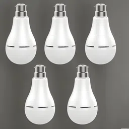 guggu Emergency bulb 12W LED & 2000mAh battery 4hrs inverter light pack of 5 bulbD3341 4 hrs Bulb Emergency Light-picture-28